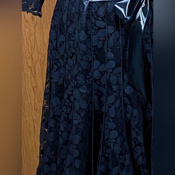 Teri Jon by Rickie Freeman Lace Pintuck Dress size 14 - Picture 8 of 13